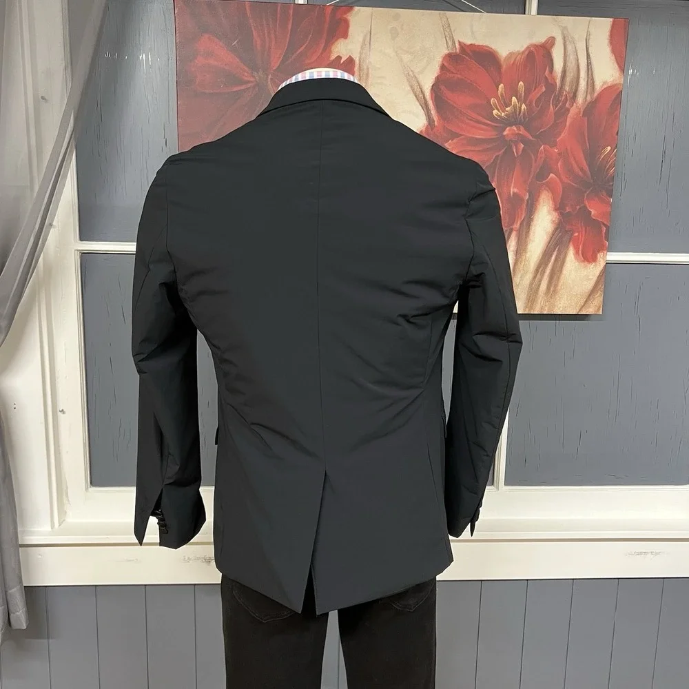 Banana Republic Travel Performance Blazer‎ Mens 38R Slim Fit Softshell Black
